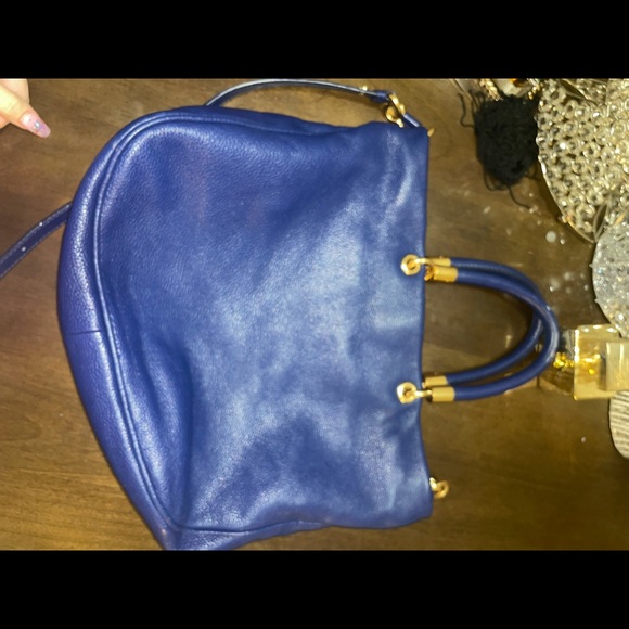 ❤️SOLD❤️ Marc by Marc jacobs Blue pebbled leather hobo style handbag Crossbody - Picture 10 of 12